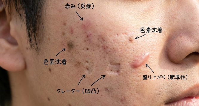 【2026年最新】ニキビ跡の色素沈着を科学的に理解する：メラニン生成メカニズムと対処法
