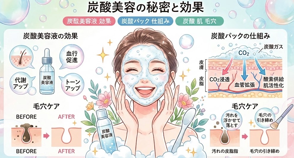 炭酸美容の秘密と効果