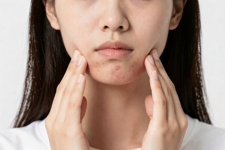顎ニキビのケア