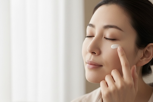 アイクリームの塗り方