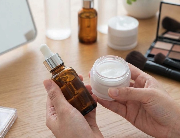美容液とクリームのアイテム