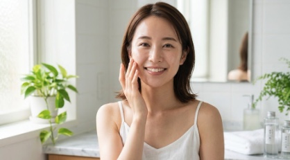 美肌を手に入れた女性